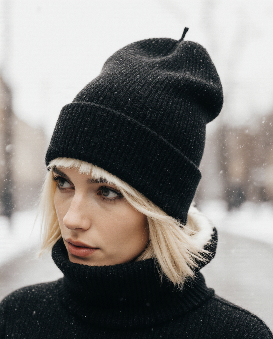 Satin-Lined Hair-Protecting Beanie