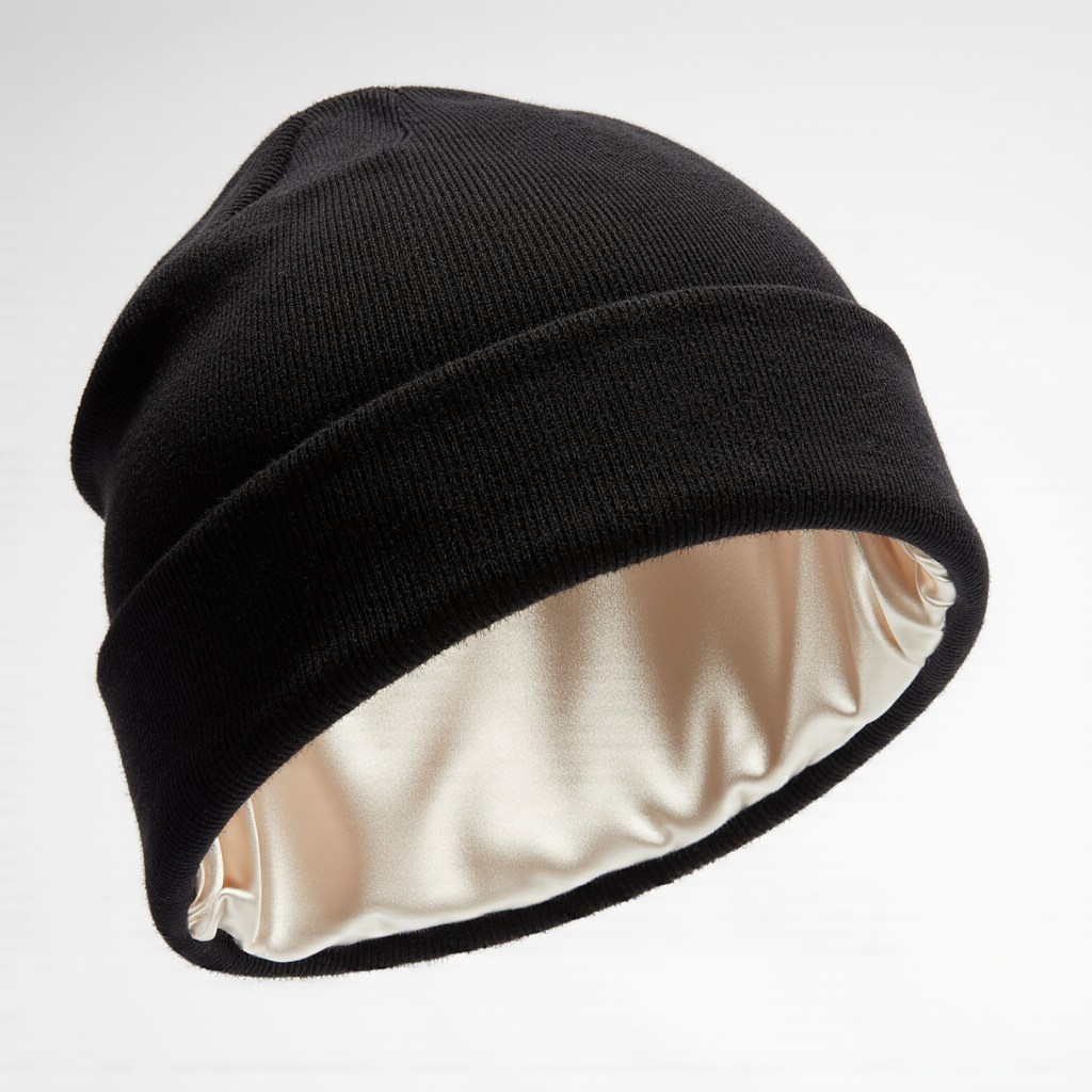 Satin-Lined Hair-Protecting Beanie