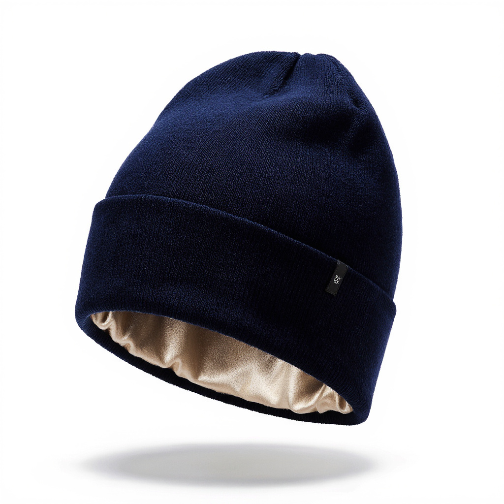 Satin-Lined Hair-Protecting Beanie