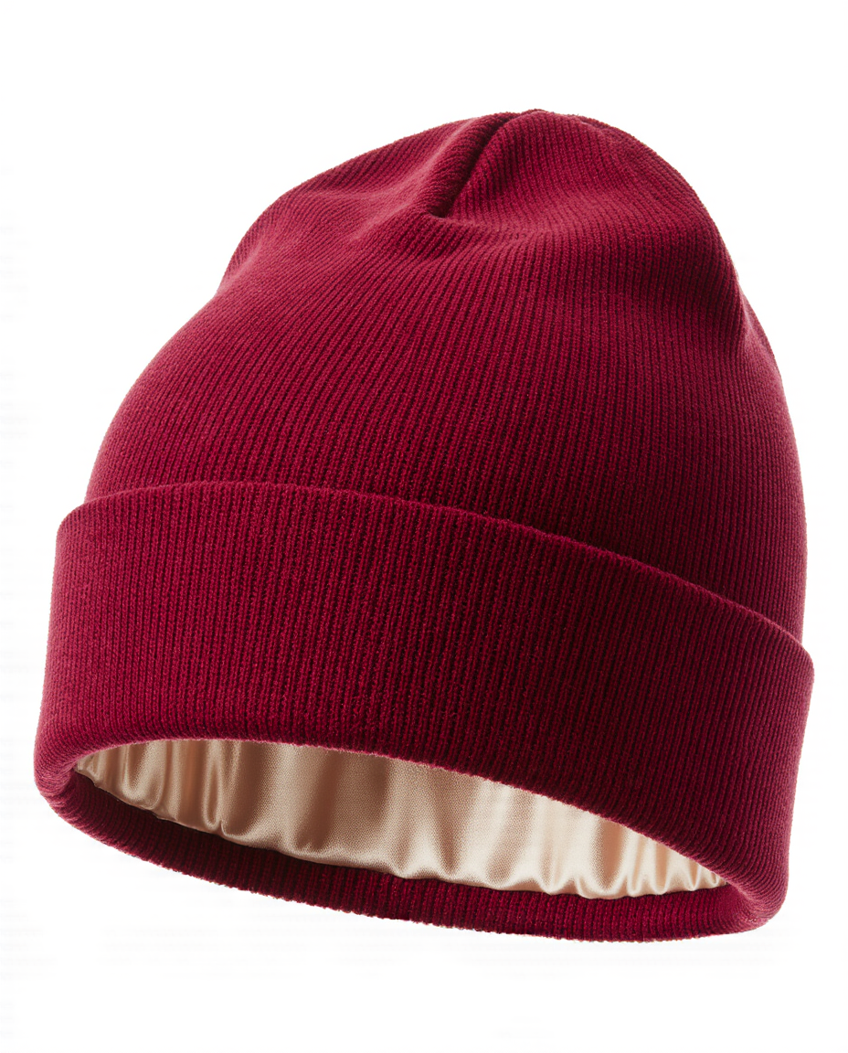 Satin-Lined Hair-Protecting Beanie