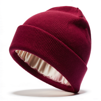 Satin-Lined Hair-Protecting Beanie