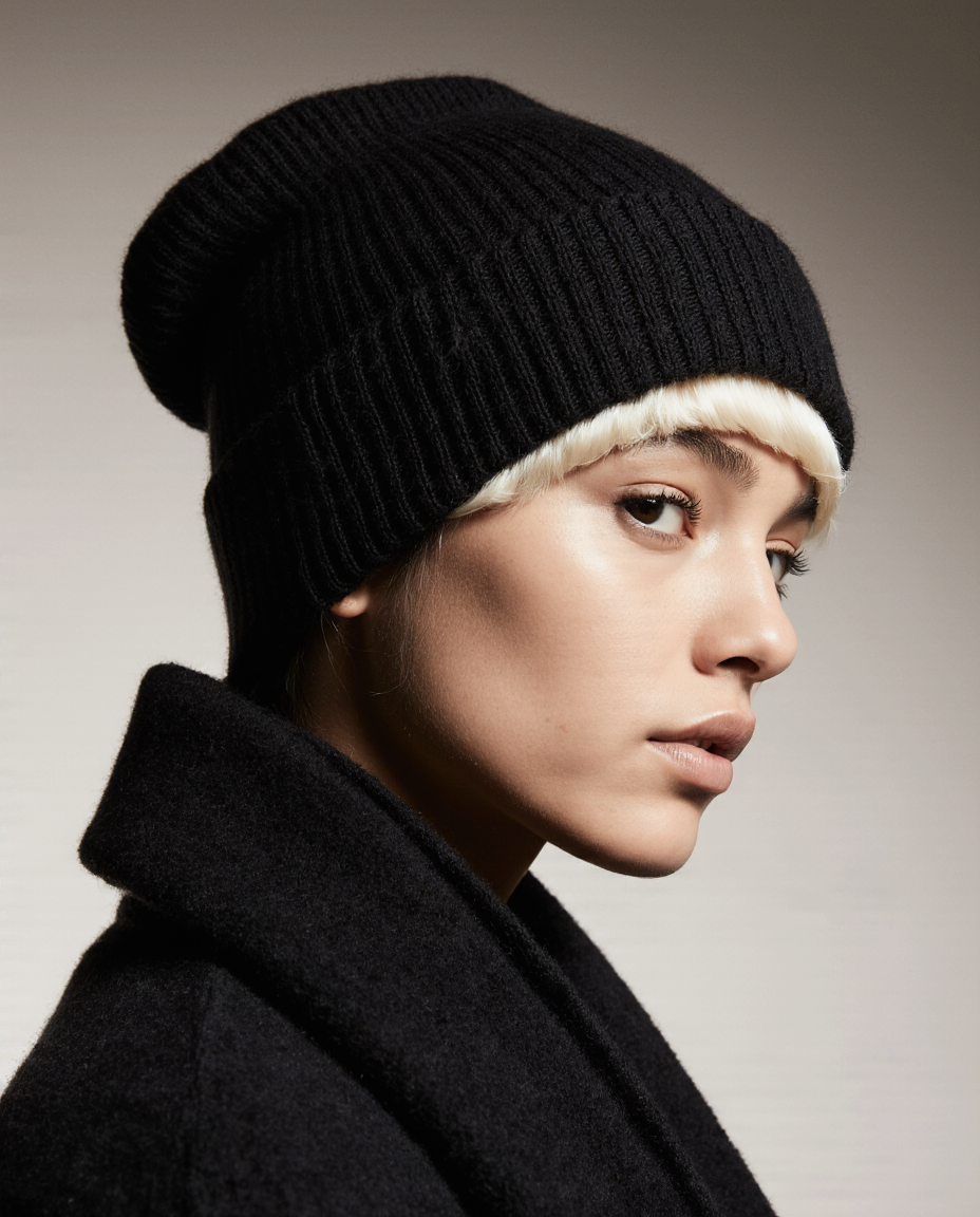 Satin-Lined Hair-Protecting Beanie