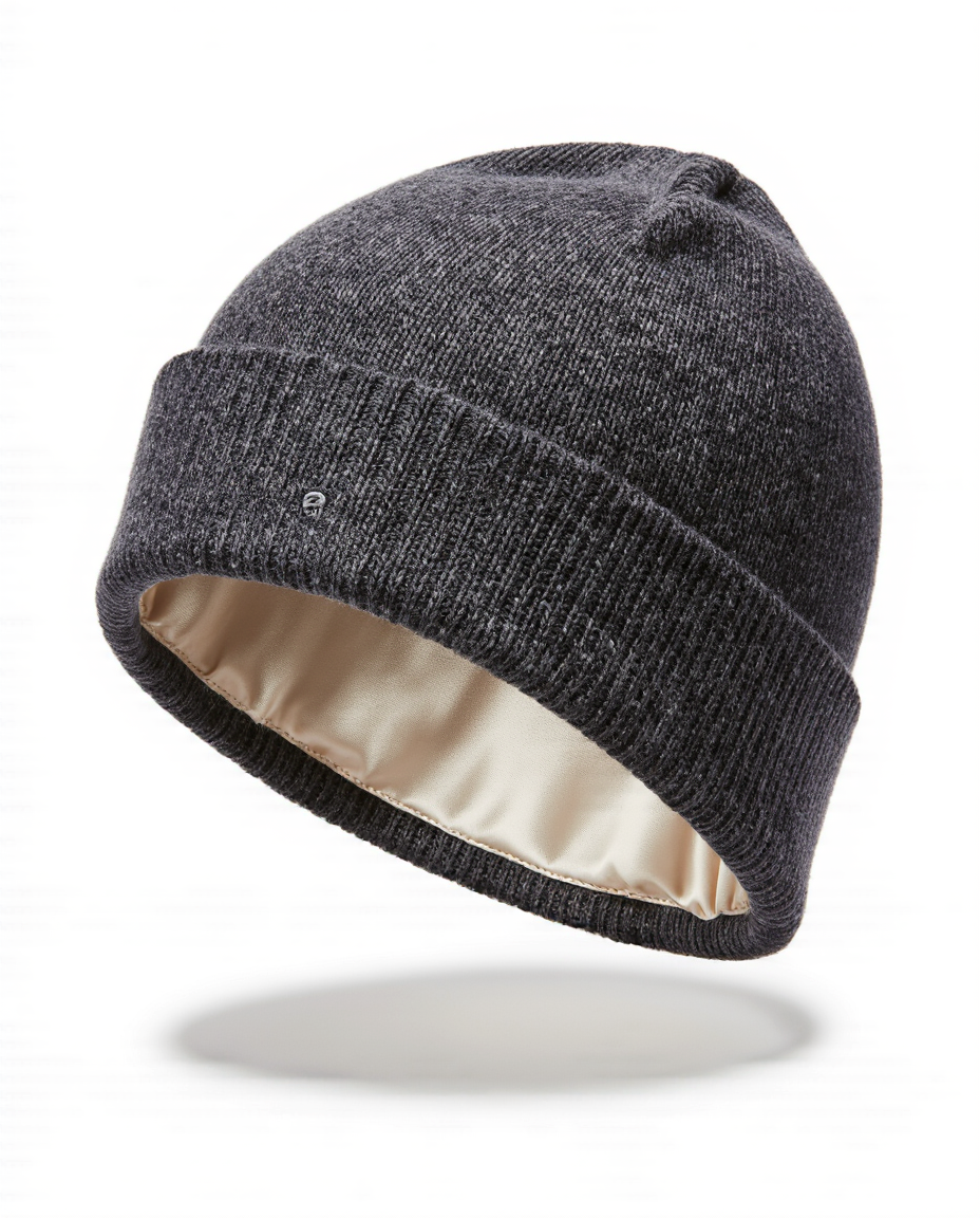 Satin-Lined Hair-Protecting Beanie
